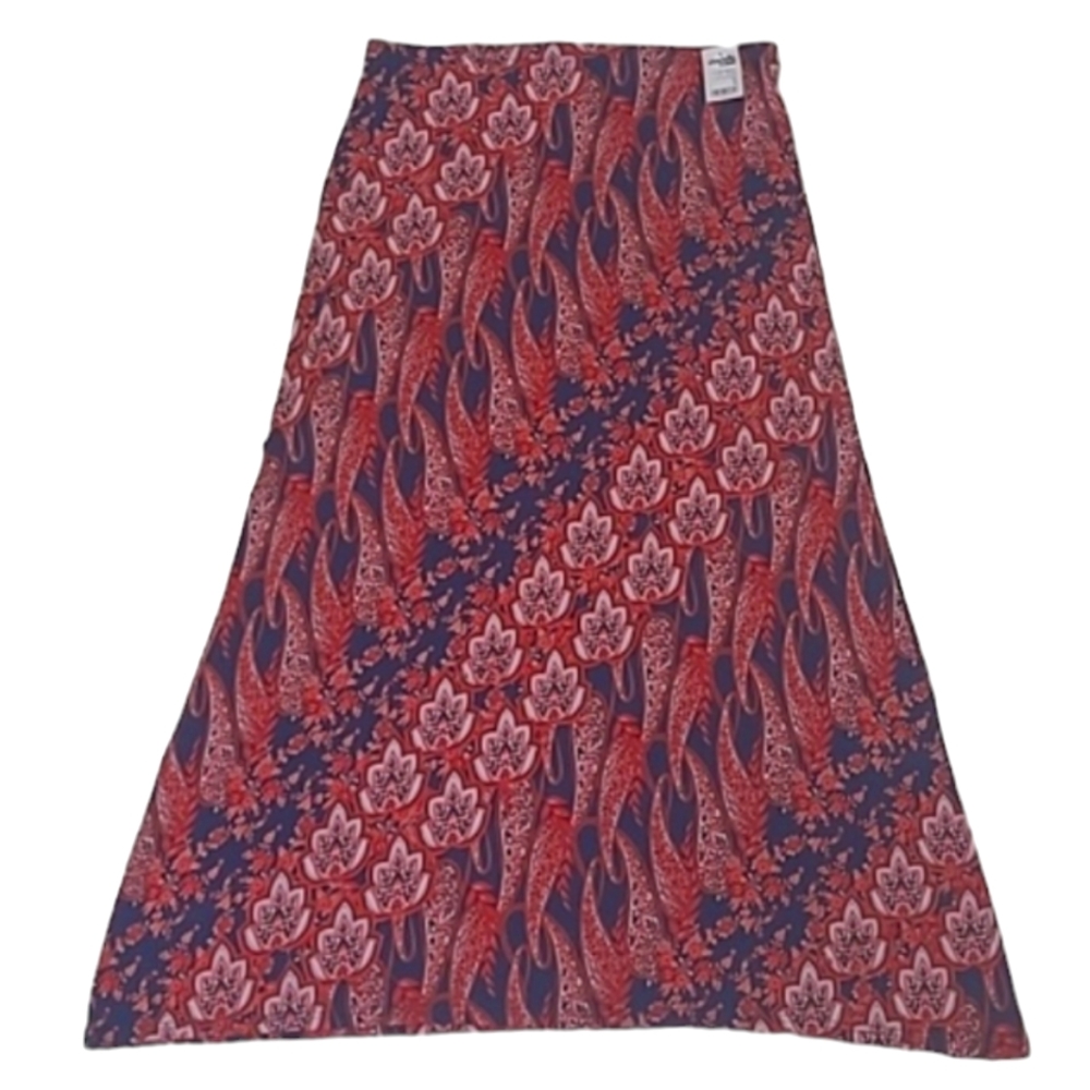 Charlotte Russe Floral Maxi Skirt Long Flowy Gypsy Style Flower Side Vents NWT